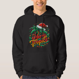 Moletom Natal Tropicais Alegre – Palmeira com Chapéu de Pa