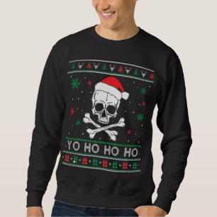 Moletom Natal Yo ho ho ho UGLY Pirata Pijamas Famil Engraç