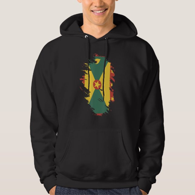 Moletom National Flag of Grenada souvenir   for men women (Frente)
