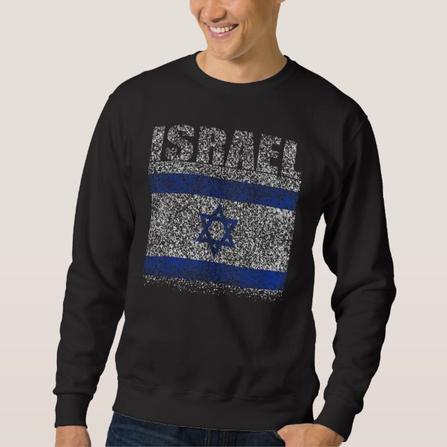 Moletom National Flag of Israel souvenir  for men women 4 (Frente)