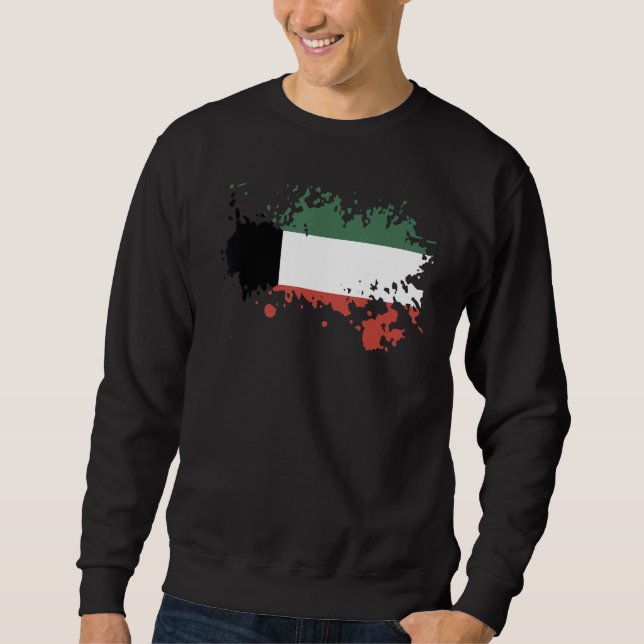 Moletom National Flag of Kuwait souvenir  for men women 3 (Frente)