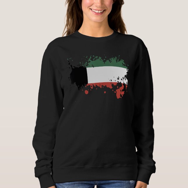 Moletom National Flag of Kuwait souvenir  for men women 3 (Frente)