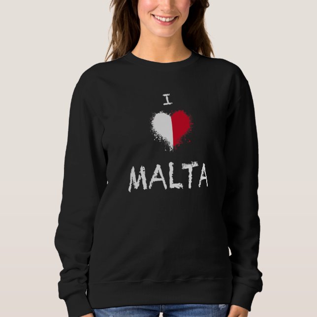Moletom National Flag of Malta souvenir  for men women  3 (Frente)