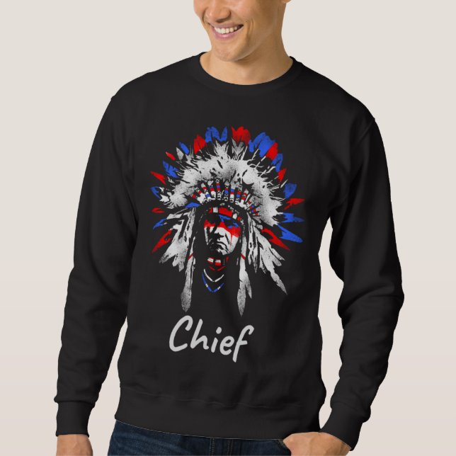 Moletom Native American Chief  Native American Indian Prid (Frente)