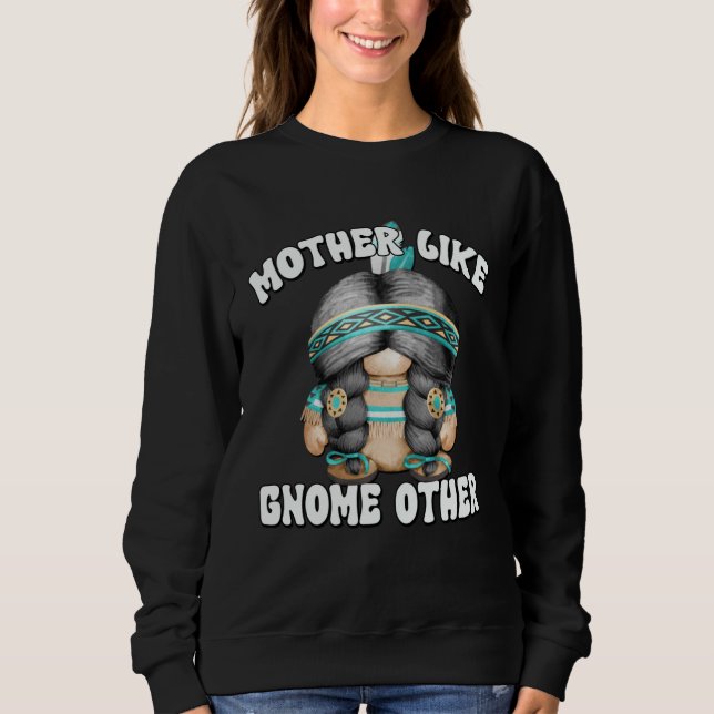 Moletom Native American Gnome For Grandma Cute Indian Mom  (Frente)