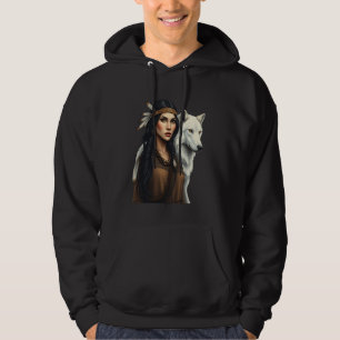 Moletom Nativo Americano Wolf Amante Indígenas Americano