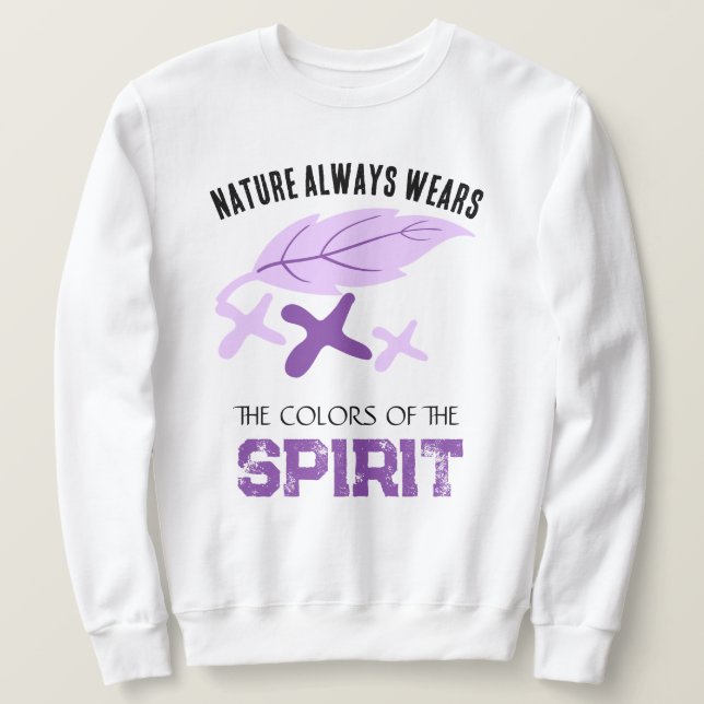 Moletom  "Nature Always Wears" Leaf  (Frente do Design)