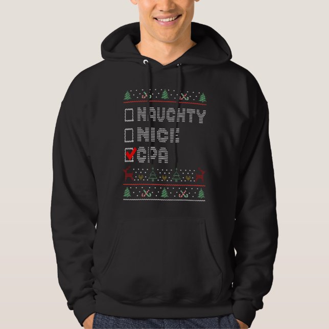 Moletom Naughn Nice Cpa Matching Christmas Group Pajama (Frente)