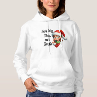 Moletom Naughn, Nice e Solteiro - T-Shirt de Natal diverti