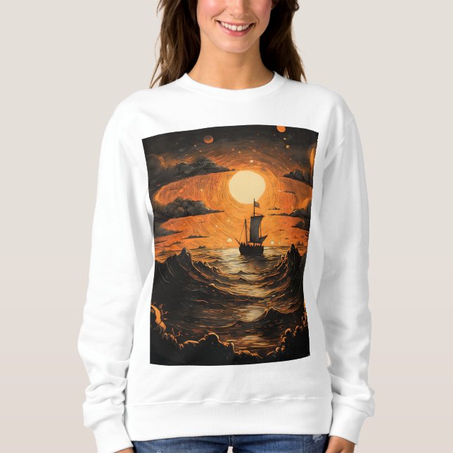 Moletom Navegação à noite (Frente)