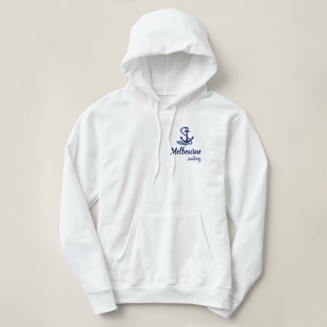 Moletom Navegação em Melbourne - Estilo Marítimo (Frente do Design)