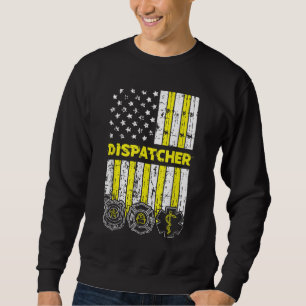 Moletom Navio americano Flag 911 - Dispatch-er Policial Fi