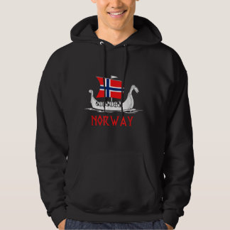 Moletom Navio Bandeira Norueguesa, Noruega Viking Navio, N