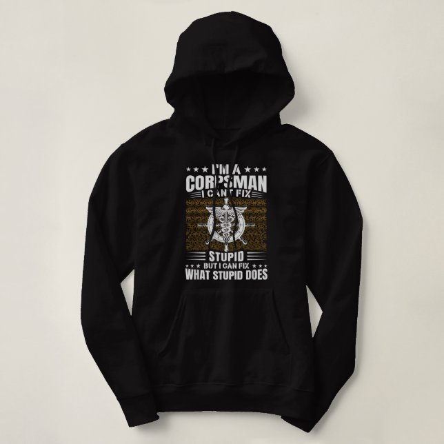 Moletom Navy Corpsman Veteran Veterans Day US Navy Corpsma (Frente do Design)