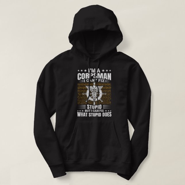 Moletom Navy Corpsman Veteran Veterans Day US Navy Corpsma (Frente do Design)