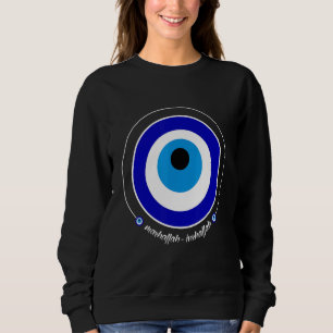 Moletom Nazar Blue Mau Eye Mashallah Inshallah Mashaall