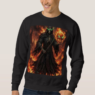 Moletom Necromante Crânio Esmeralda Fantasia Sombria Gótic