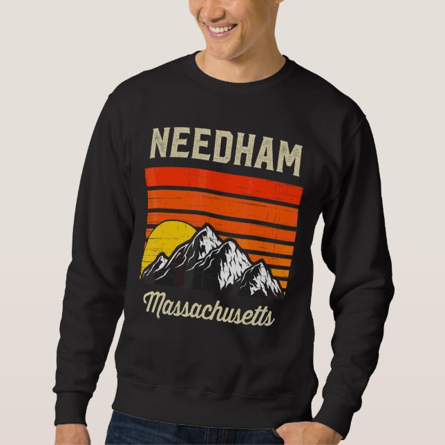 Moletom Needham Massachusetts Hometown Estado Usa (Frente)