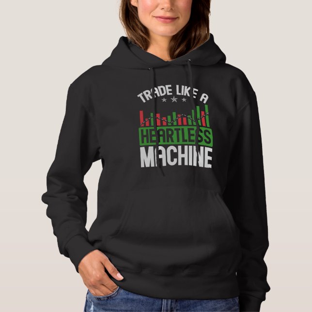 Moletom Negocie Como Uma Máquina Sem Coração BACKPRINT For (Frente)
