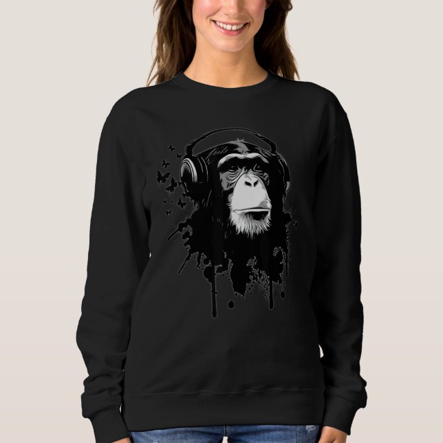 Moletom Negócios de Macaco Chimpanzé Chimpanzé Macaco Borb (Frente)