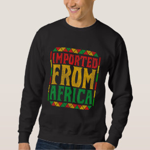 Moletom Negra-Americana Orgulha Africano Raízes História N