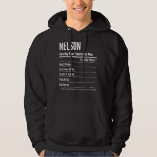 Moletom Nelson Servindo Tamanho Rótulo Nutricional Caloria
