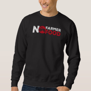 Moletom Nenhum Agricultor Nenhuma Alimentação Agricultura