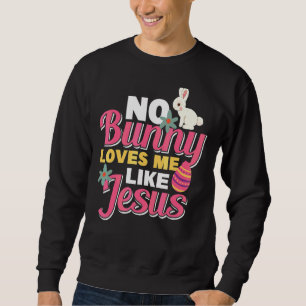 Moletom Nenhum Coelhinho Me Ama Como Jesus Caçador De Ovos