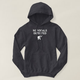 Moletom Nenhum Design de áudio mínimo detectado por vocais