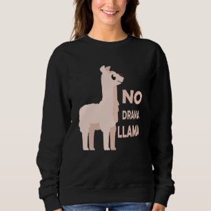 Moletom Nenhum Drama Lama Cute Animal Para Crianças