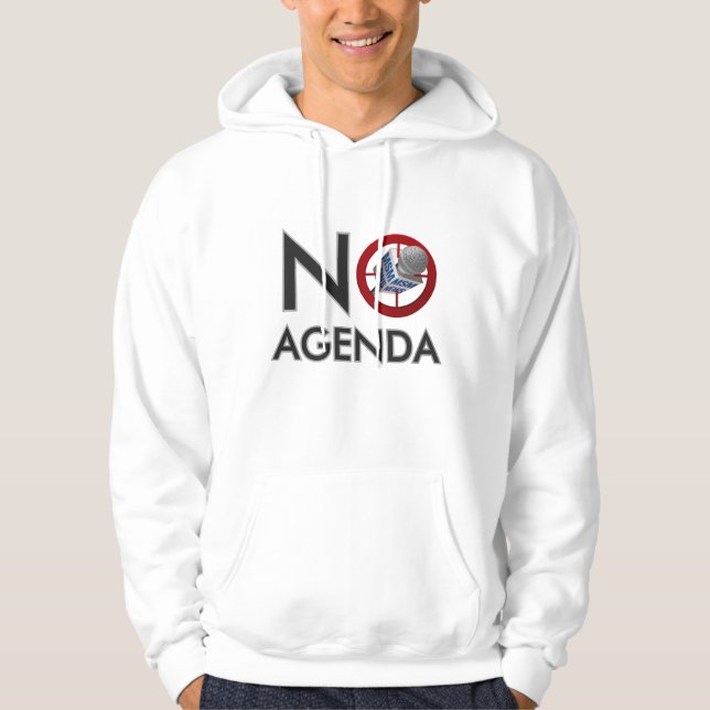 Moletom Nenhum Hoodie da mostra da agenda (Frente)
