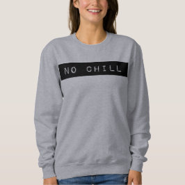 Moletom Nenhuma camisola fria de Crewneck