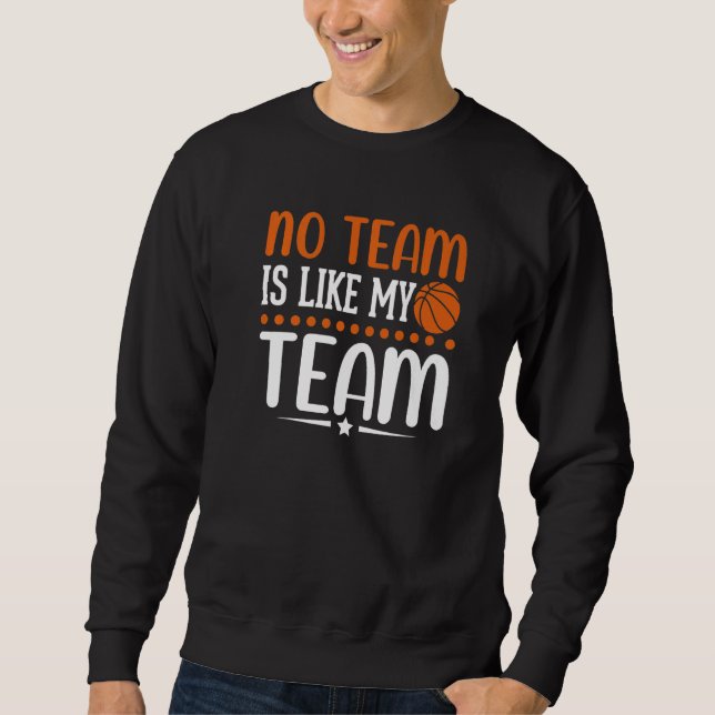 Moletom Nenhuma Equipa é como a minha Equipa  Basquetebol (Frente)