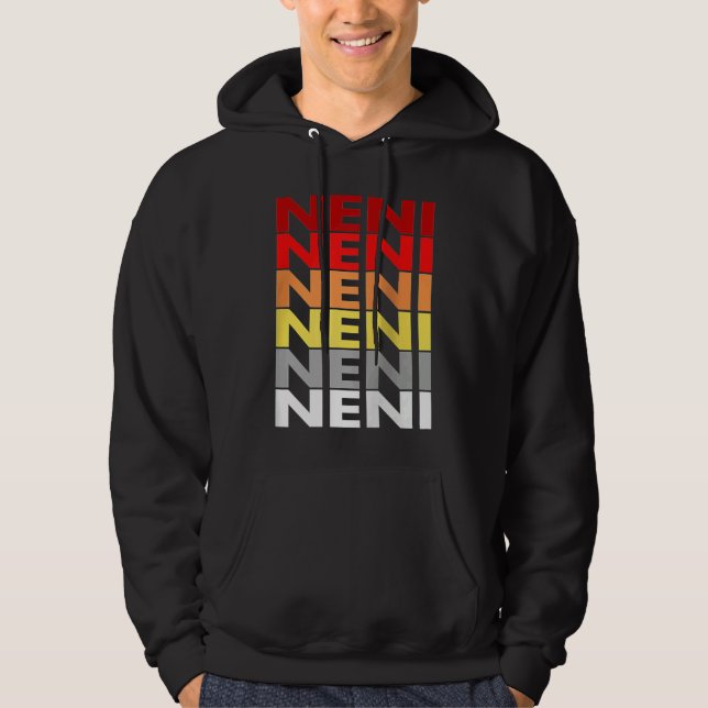 Moletom Neni colorido em húngaro Tia em húngaro Neni  (Frente)