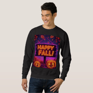 Moletom Neon Autumn Hoodie - Feliz Queda Folhas, Pumpkins