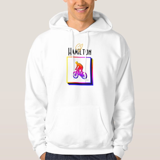 Moletom Neon Bicycle Rider Hoodie HAMbyWG (Frente)