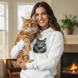 Moletom Neon Cat: Electric Soul Hoodie