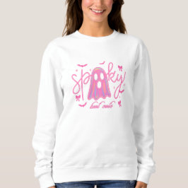 Moletom Neon Ghost Halloween, Spookie, mas de cor rosa,