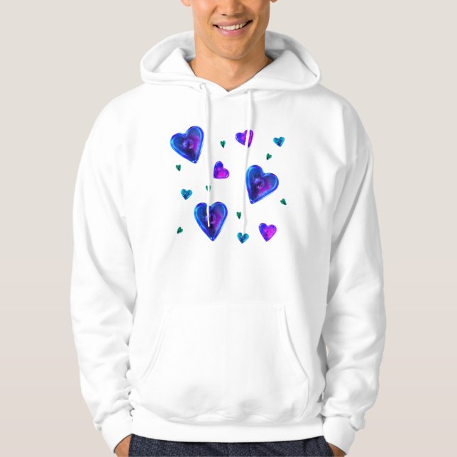 Moletom Neon Hearts Hoodie (Frente)