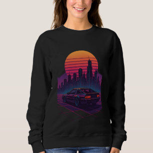 Moletom Neon Horizon Drive – Cidade Retro Vintage Synthwav