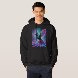 Moletom Neon Magic Hummingbird T-Shirt Design.