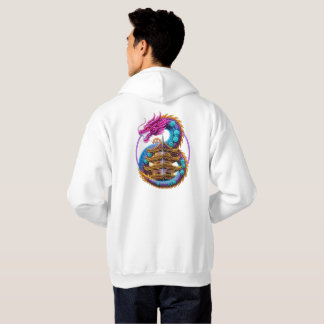 Moletom Neon Mechanical Dragon Pagoda Emblem Art