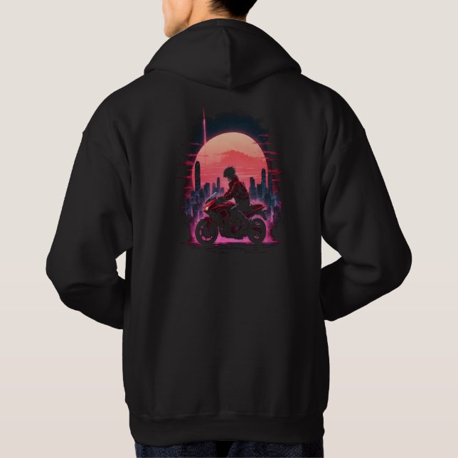 Moletom Neon Motor Biker Anime Lover (Verso)