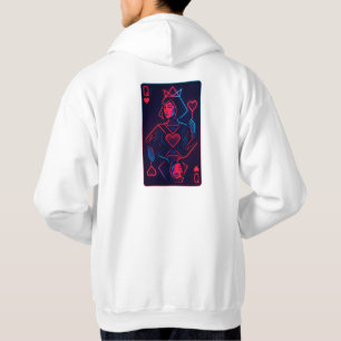 Moletom Neon Queen of Hearts — Onda Síntron Retro-Futurist