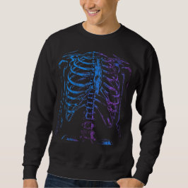 Moletom Neon Ribcage Skeleton Graphic Sweatshirt