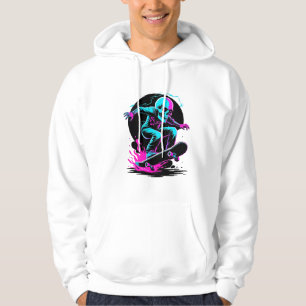 Moletom Neon Skull Skateboard Art - Edgater Skater Design
