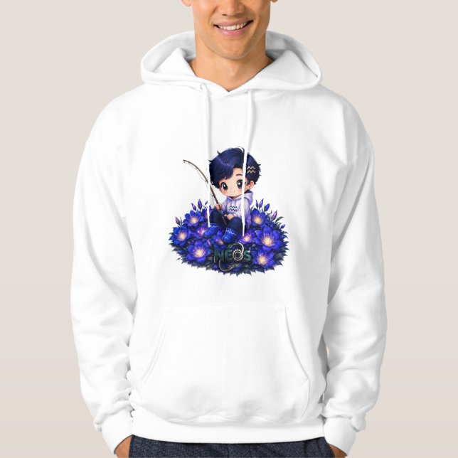 Moletom Neos Kawaii Zodíaco Aquário (Frente)