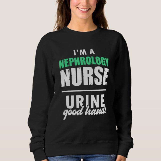 Moletom Nephrology Nurse Hands Dialysis Nursing RN 2 (Frente)