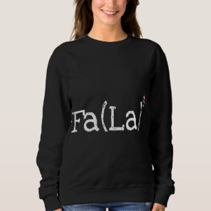 Moletom Nerd De Natal Engraçado - Matemática Fa La La La L