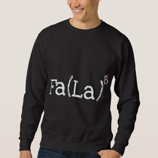 Moletom Nerd De Natal Engraçado - Matemática Fa La La La L (Frente)